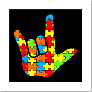 Love Sign Language Autism Awareness Posters and Art